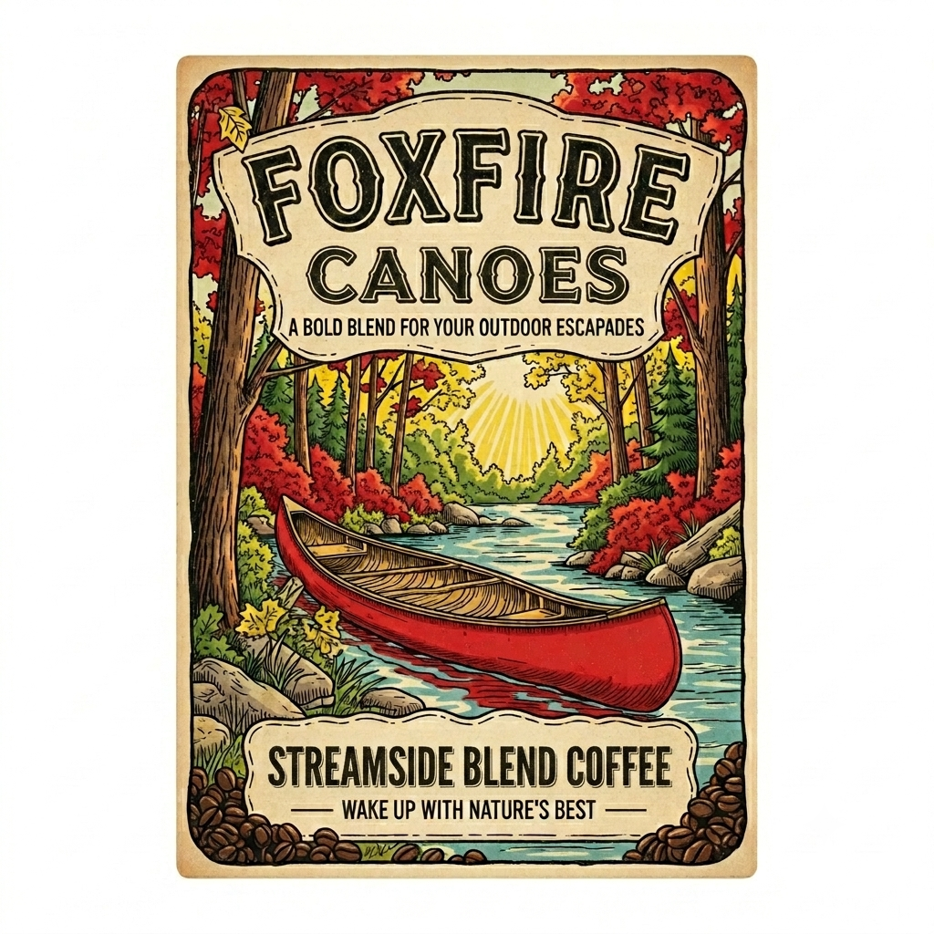 15oz Coffee Mug — Vintage Streamside Blend Design
