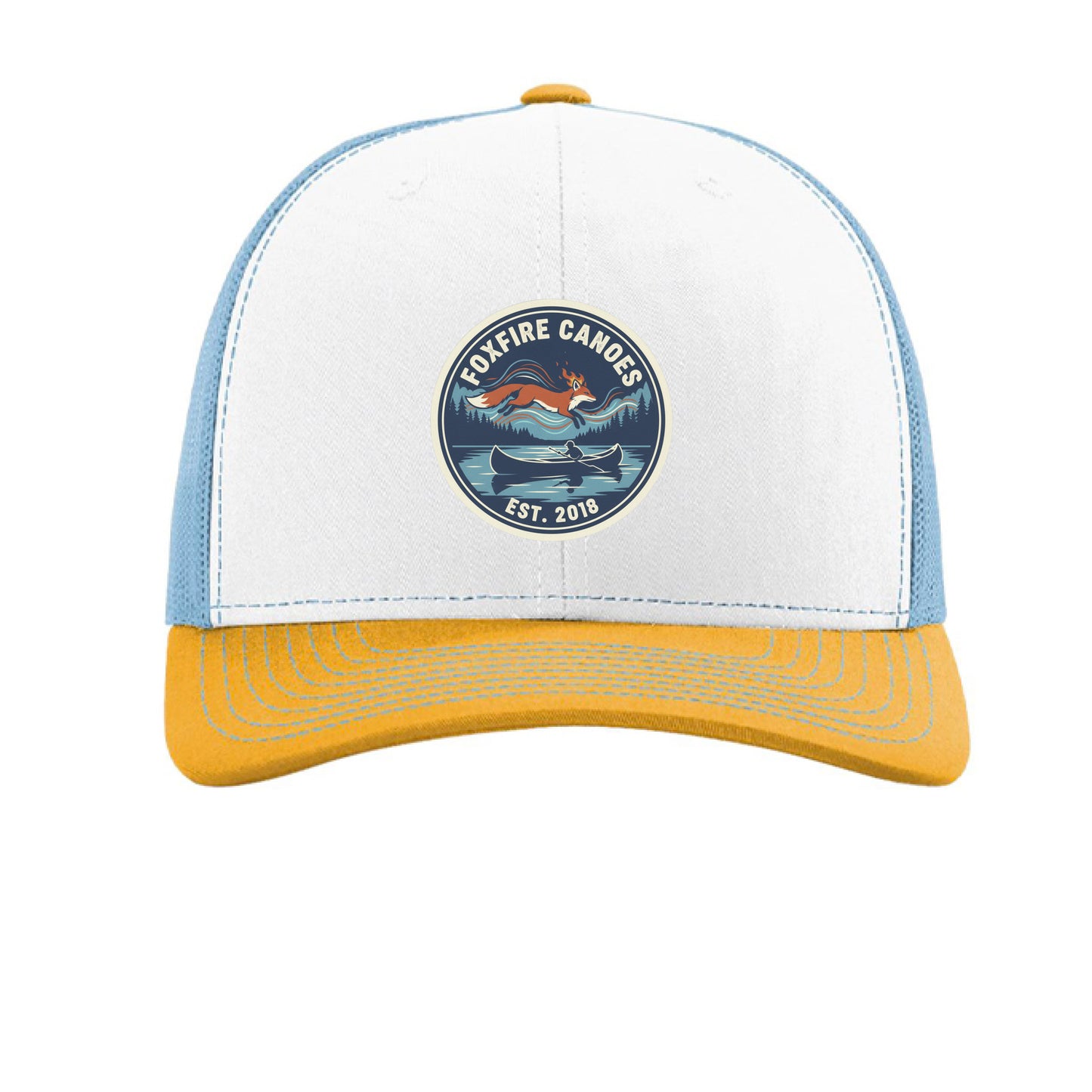 White/ Columbia Blue/ Yellow - FRONT