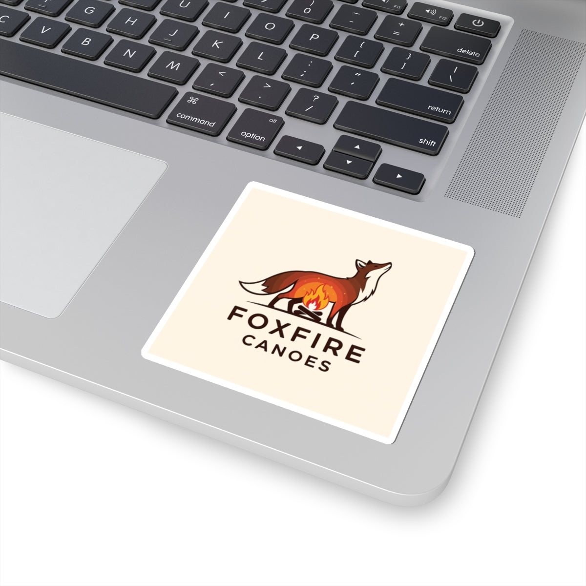 Foxfire Canoes Kiss-Cut Stickers | Outdoor Adventure Decor, Laptop Stickers, Canoe Gifts, Nature Lover Accessories, Wilderness Enthusiast