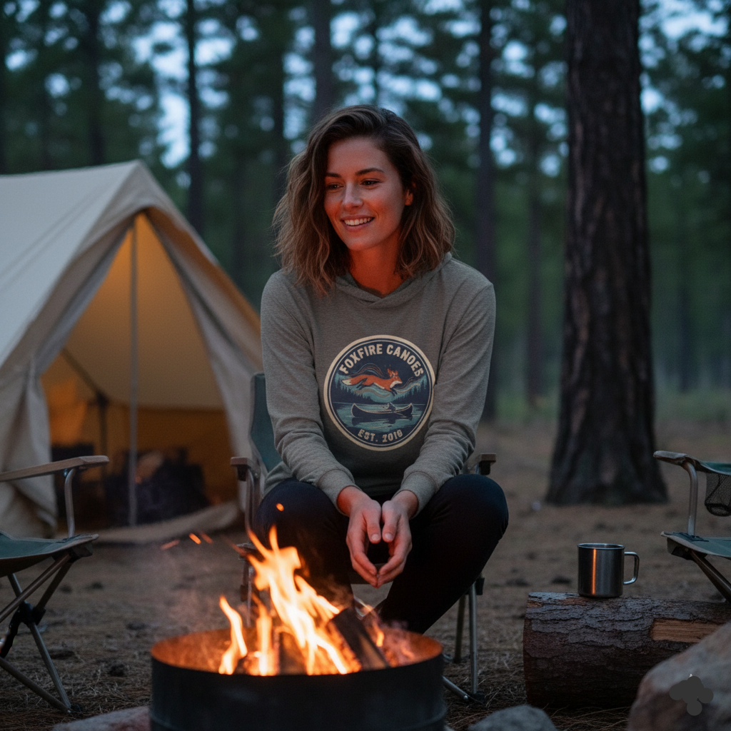 Hooded long-sleeve tee unisex