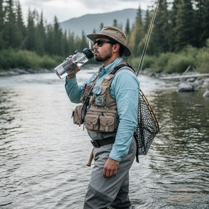 Flip straw water bottle