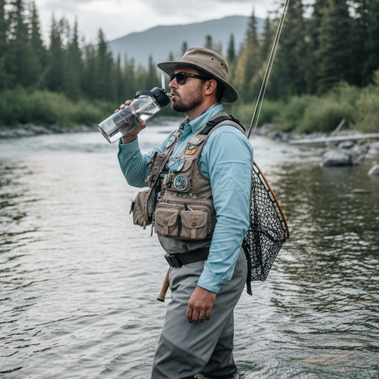 Flip straw water bottle