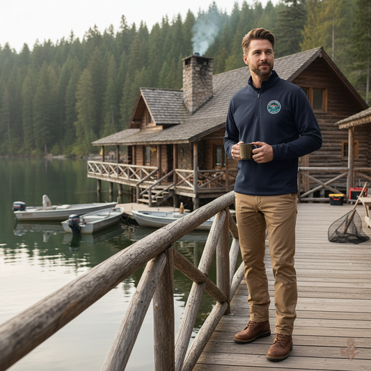 Lightweight quarter-zip pullover