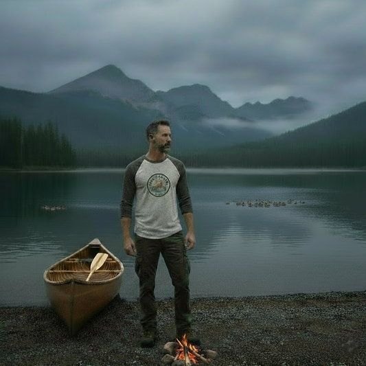 Mens 3/4 sleeve raglan shirt