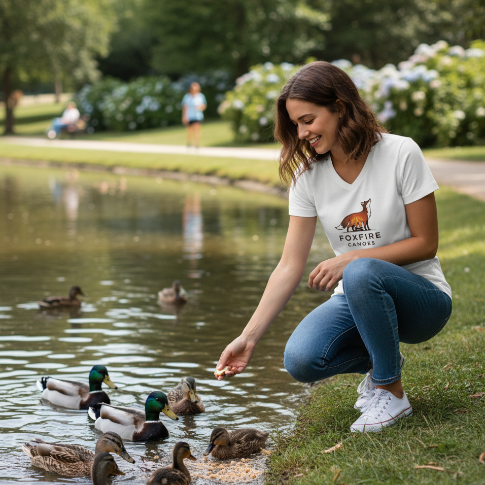 Womens Relaxed Jersey V-neck Tee