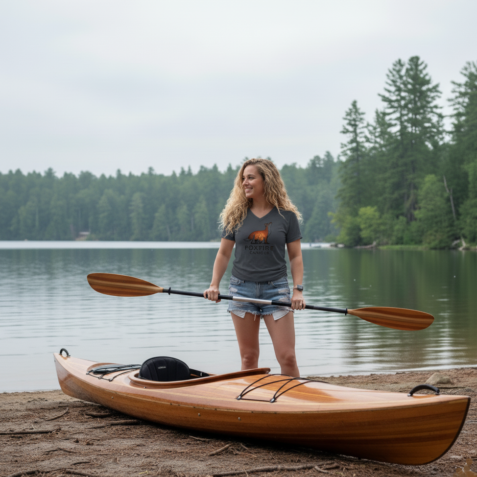 Womens Relaxed Jersey V-neck Tee