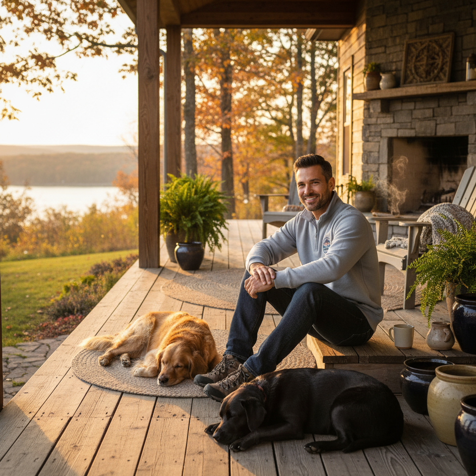 Mens Nautica Anchor Pullover