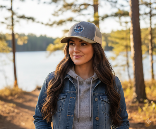 Richardson112 Trucker blue logo