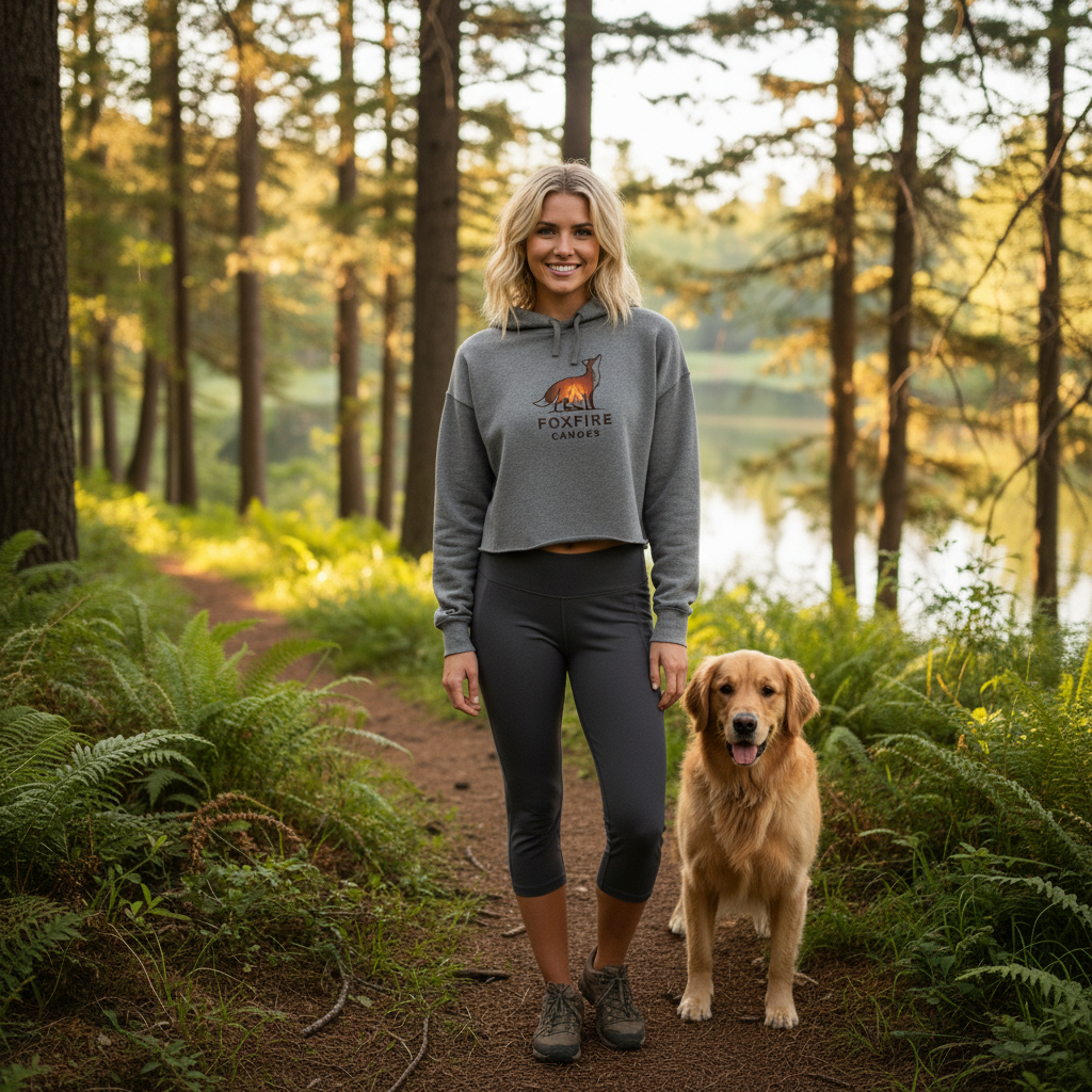 Womens cropped hoodie