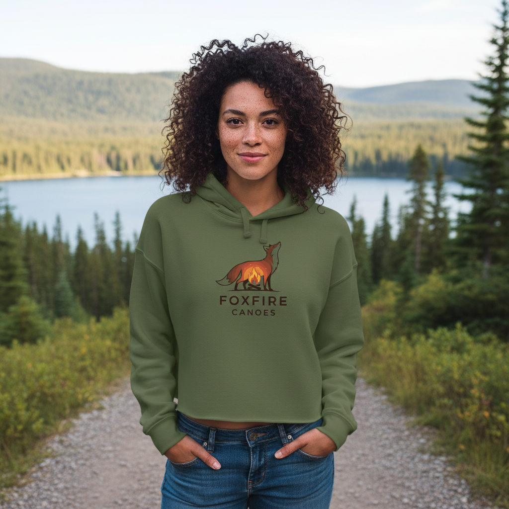 Womens cropped hoodie