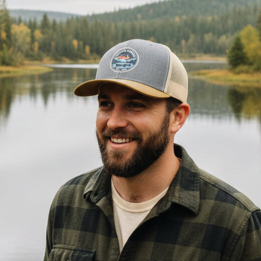 Richardson112 Trucker blue logo