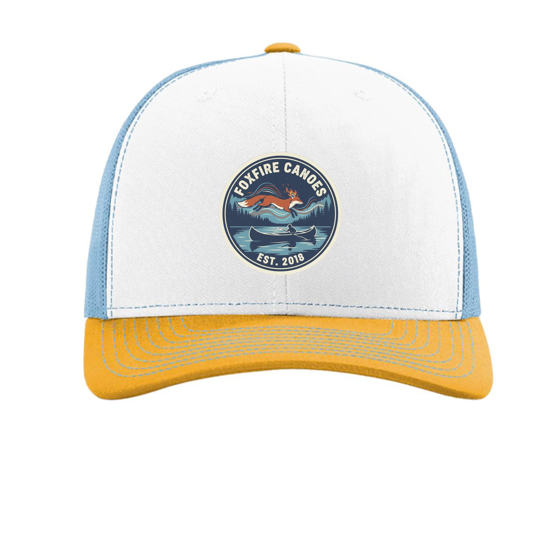White/ Columbia Blue/ Yellow - FRONT